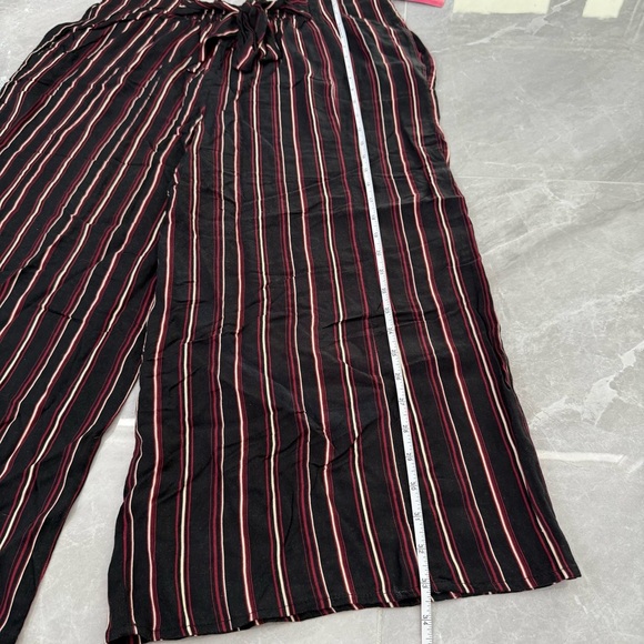 Women’s Xhiliration Target Striped Tie Front Pants Pockets Plus Size XXL - Picture 15 of 16